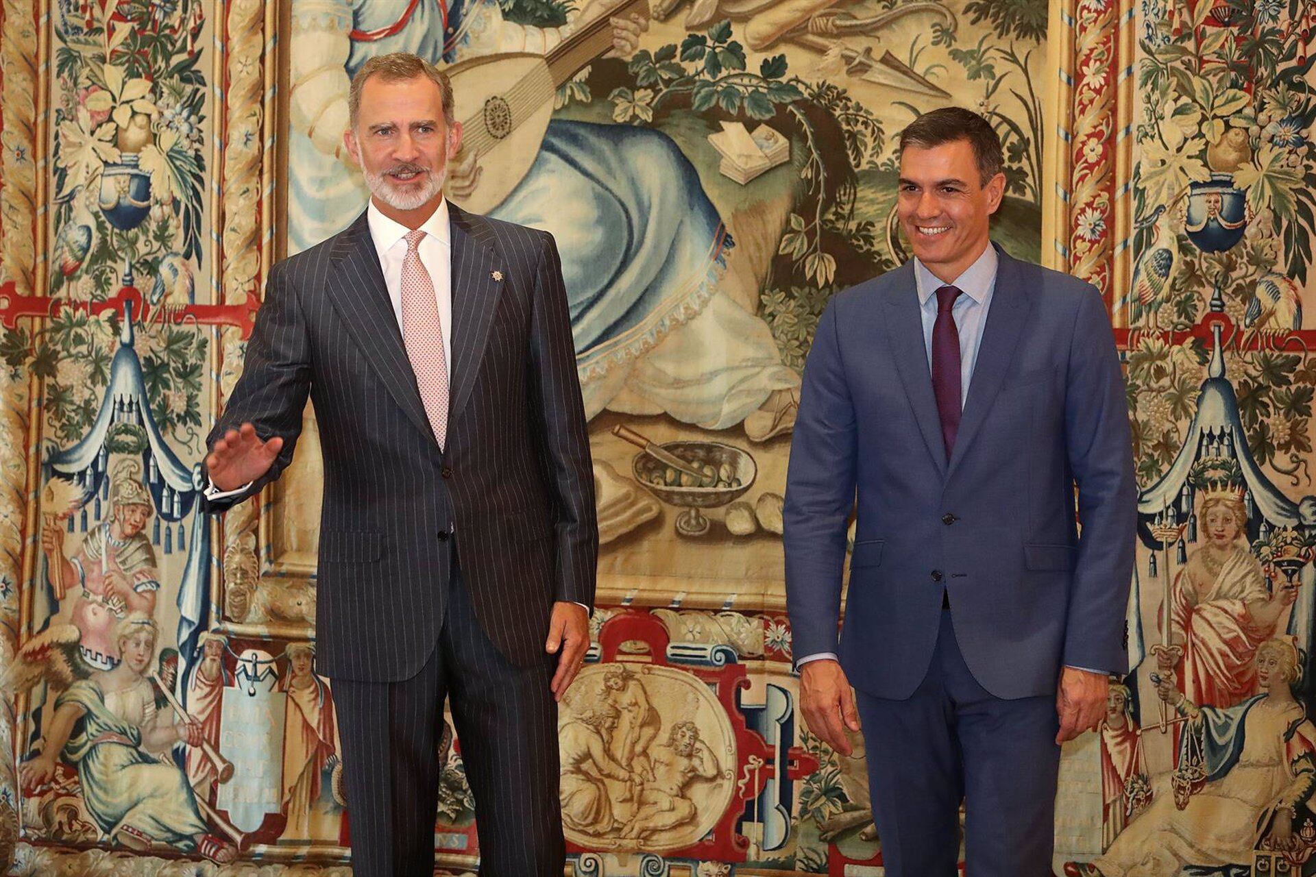 El despacho de verano entre Felipe VI y Pedro Sánchez será el 30 de julio en el Palacio de la Almudaina