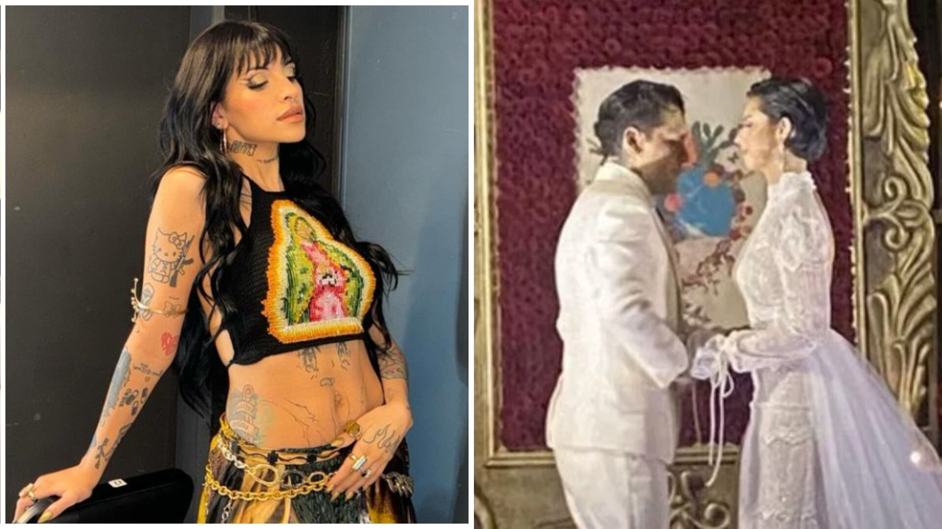 En medio de su batalla legal con Cazzu, circularon imágenes de una supuesta boda de Christian Nodal y Ángela Aguilar