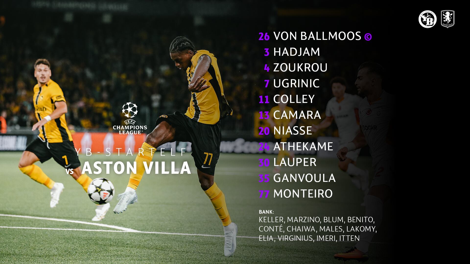 El Aston Villa de Dibu Martínez vuelve a la Champions League tras cuatro décadas y jugará ante Young Boys: hora, TV y formaciones